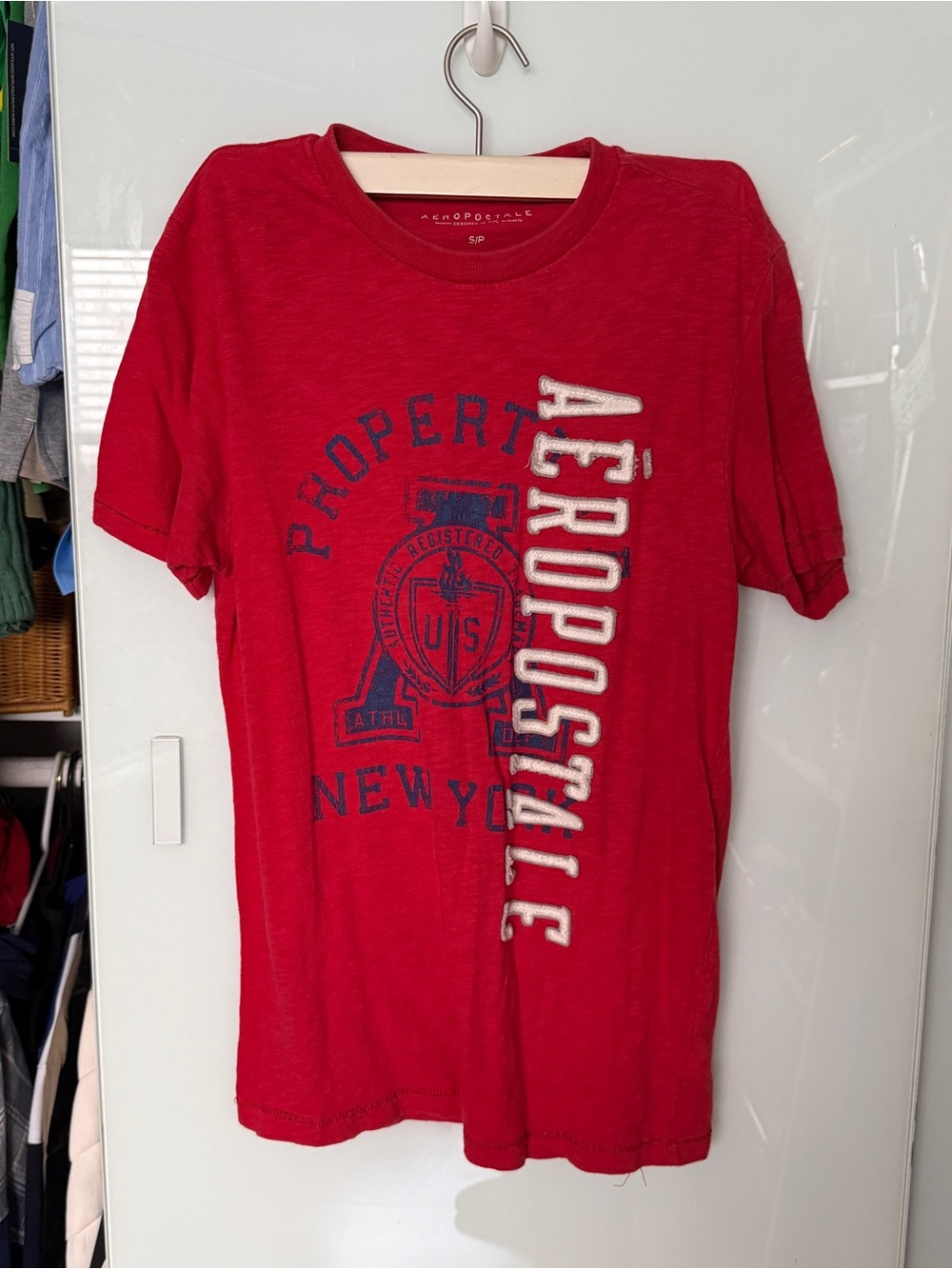 Aeropostale Red Graphic Short Sleeve Tee